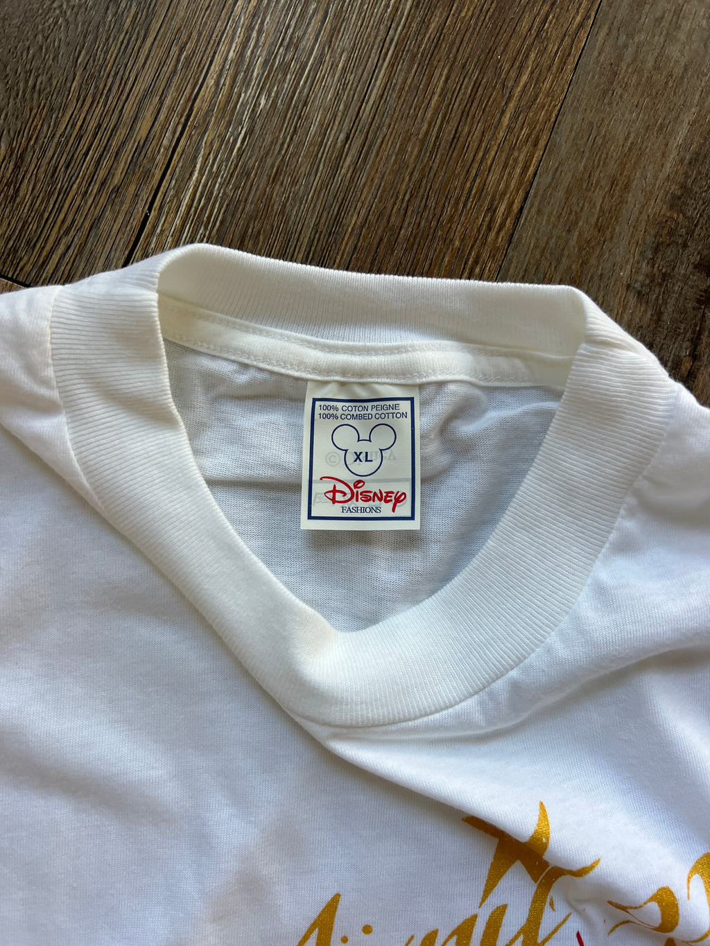 1236 -White 1992 EuroDisney Opening Day Shirt - XL