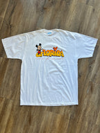 1237 -White Mickey Orange Florida Shirt - XL