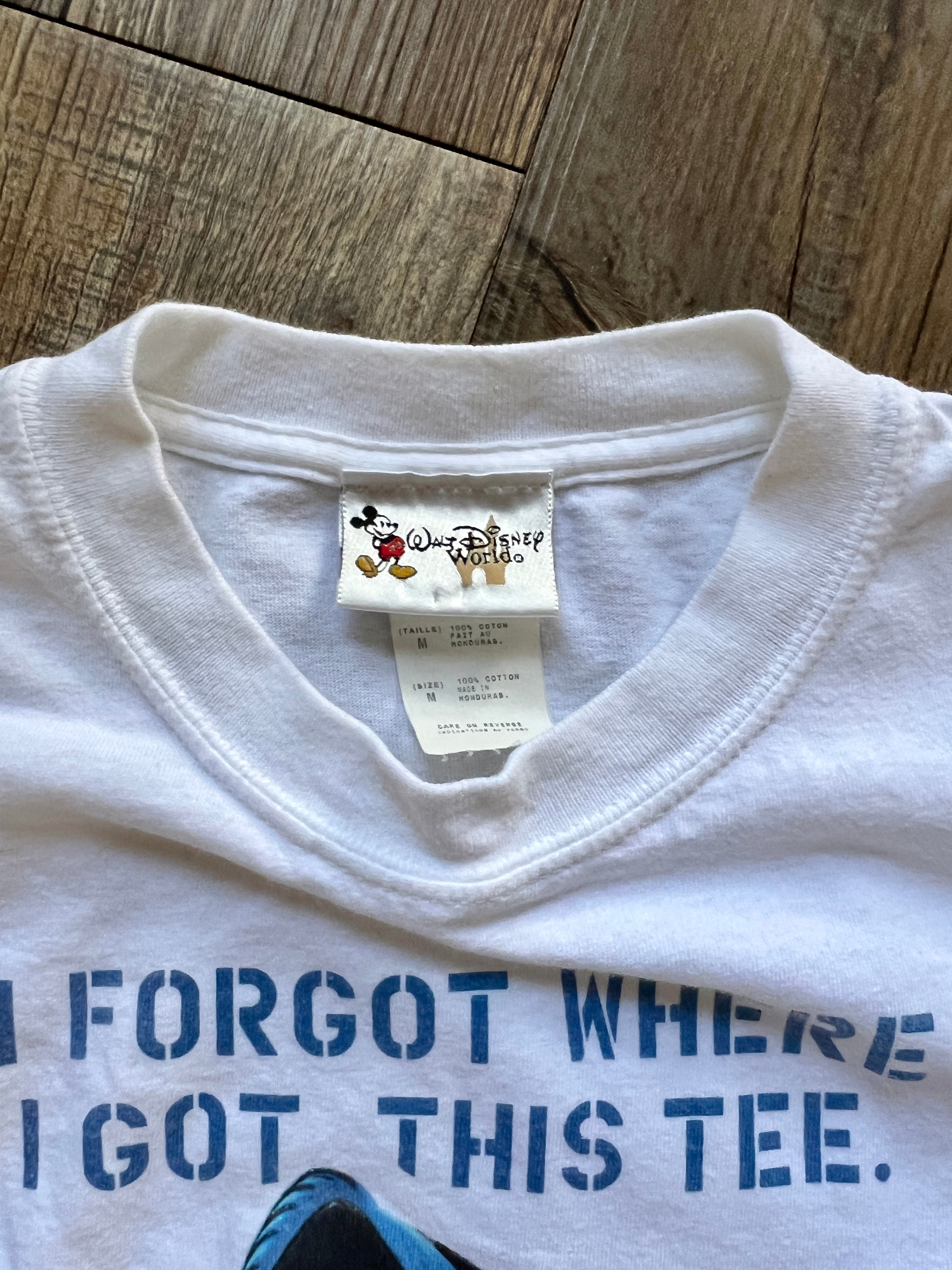 1238 -White I Forgot Where I Got This Tee Dory The Living Seas Shirt - M