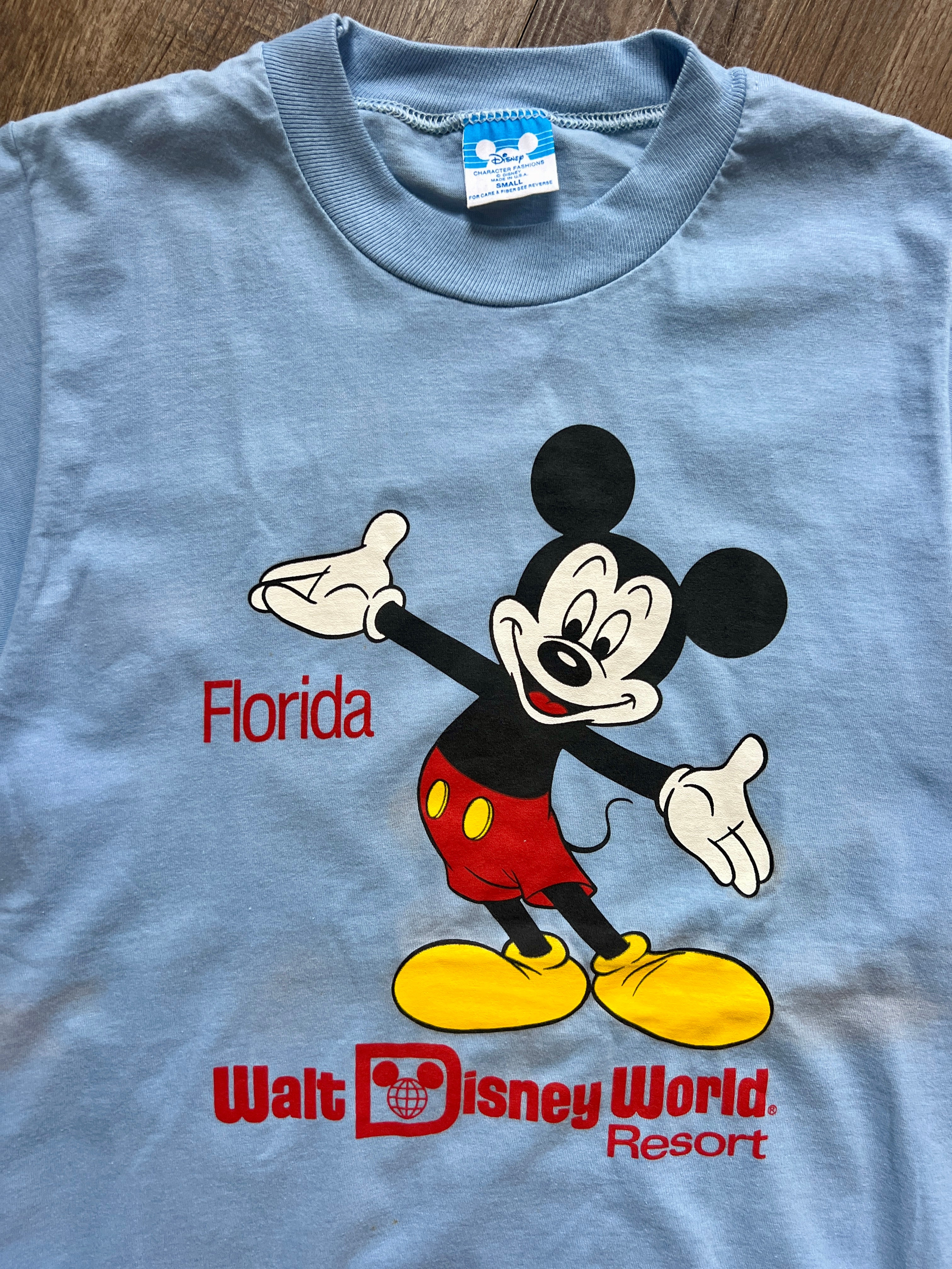 1245 -Blue Mickey Florida WDW Resort Shirt - S
