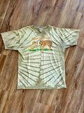 1250 -Green Tie-Dye Tigger is That You Shirt - XL