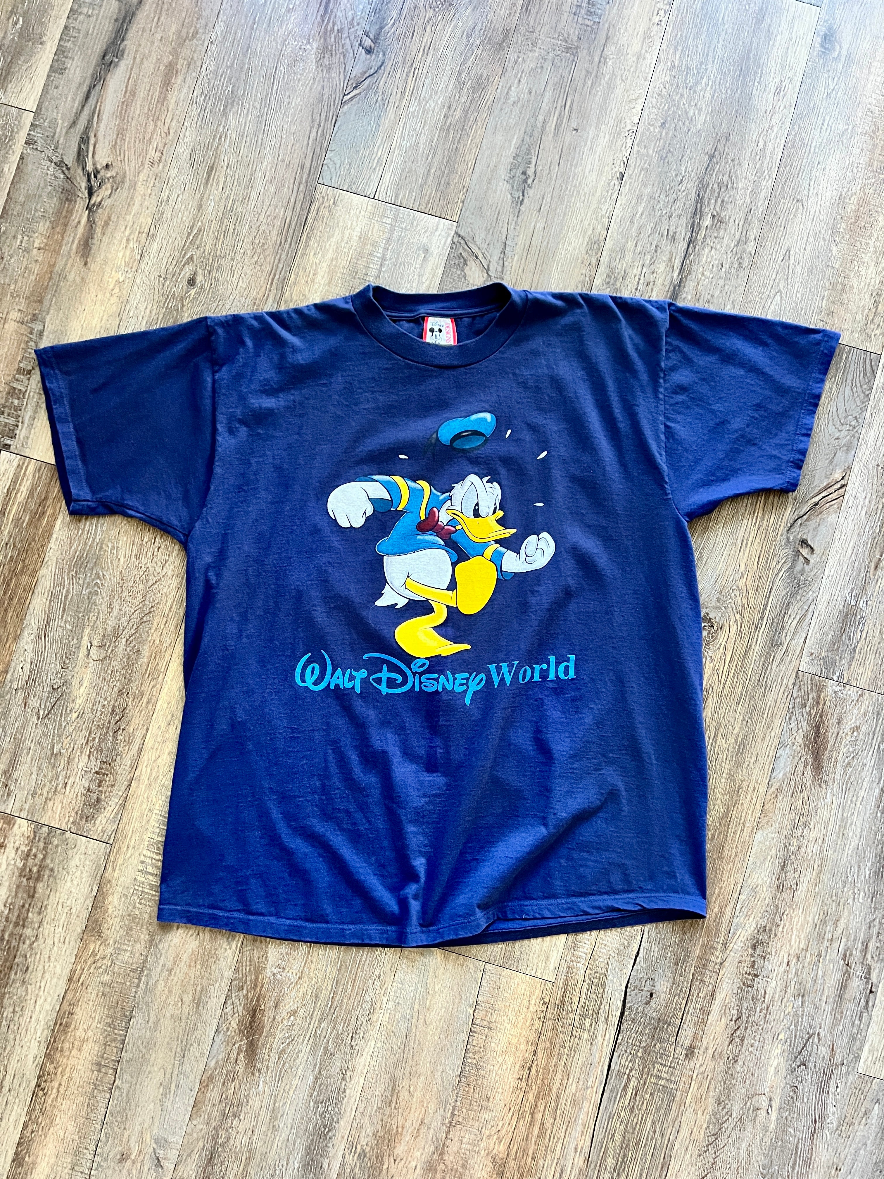 1251 -Navy Angry Donald WDW Shirt - 2XL
