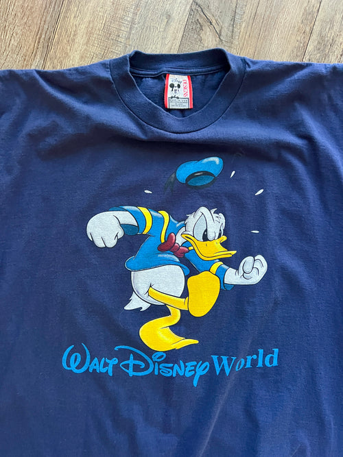 1251 -Navy Angry Donald WDW Shirt - 2XL