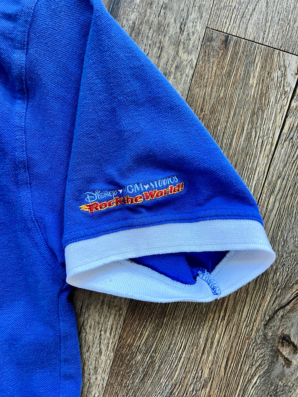1252 -Blue Rockn' Roller Coaster Rock the World Polo