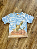 1254 -Blue Tie-Dye Dinosaur Get Out of My Era Shirt - YL