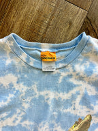 1254 -Blue Tie-Dye Dinosaur Get Out of My Era Shirt - YL