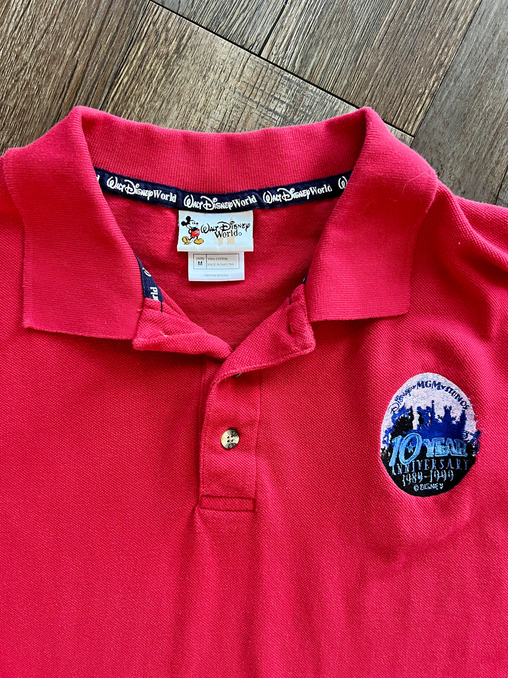 1259 -Red MGM 10 Year Anniversary Polo -M