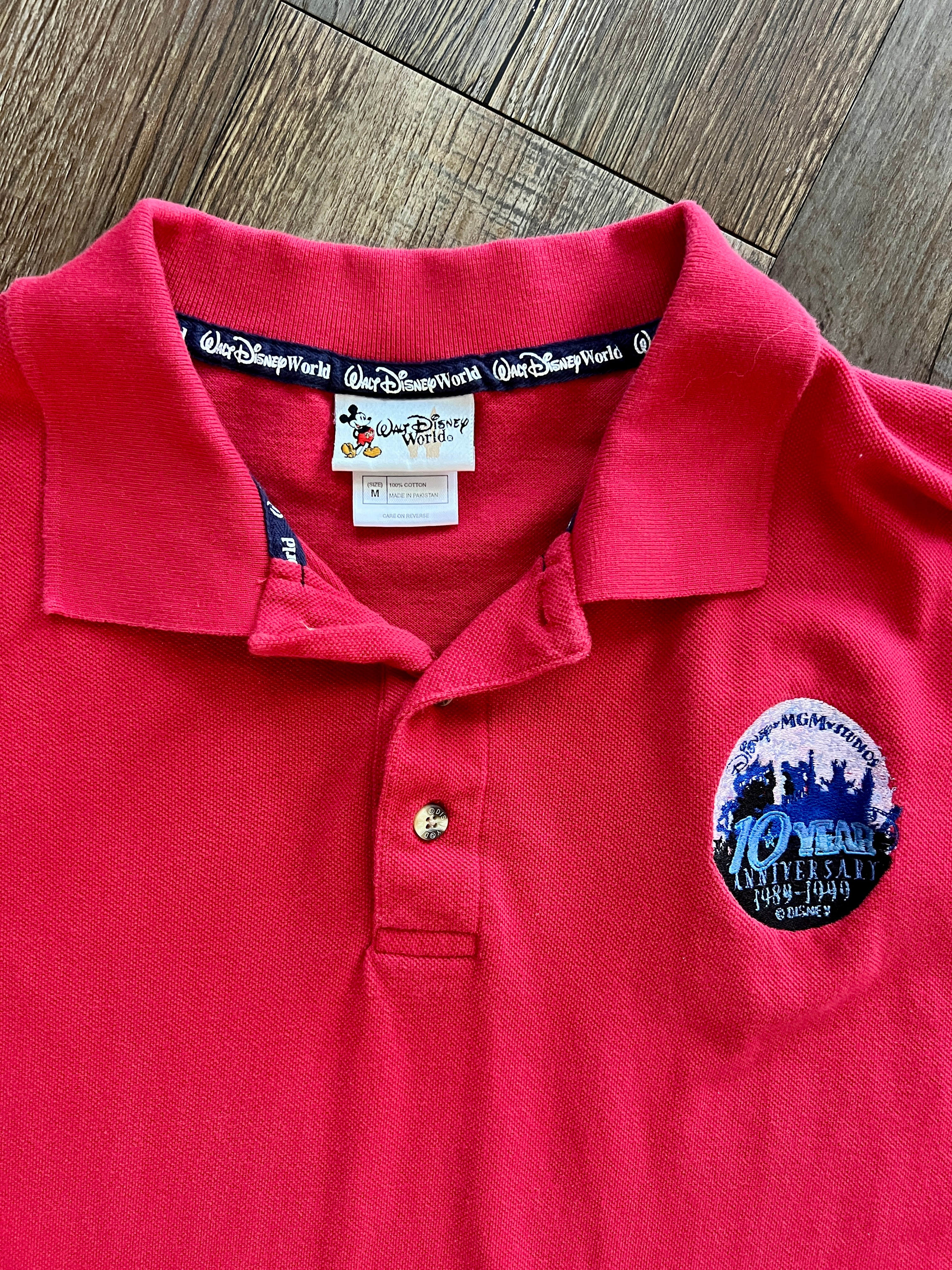 1259 -Red MGM 10 Year Anniversary Polo -M