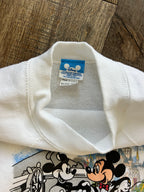1263 -White Mickey's 60th Birthday Crewneck - YXL