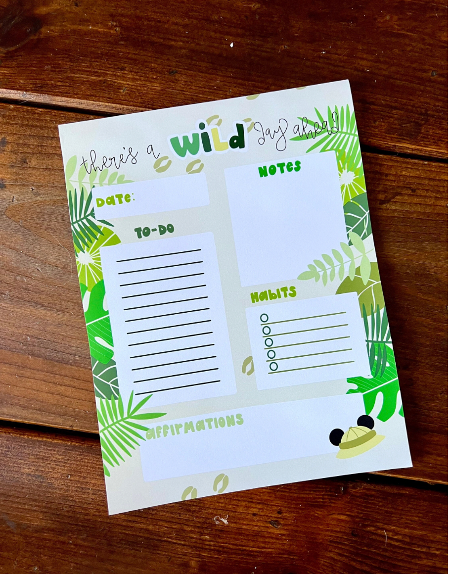 There's A Wild Day Ahead Animal Kingdom Planner