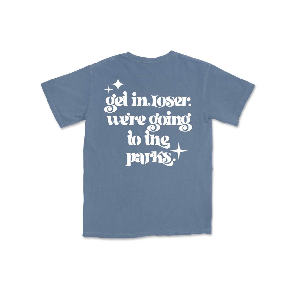 Get In Loser W're Going To The Parks KIDS BLUE JEAN