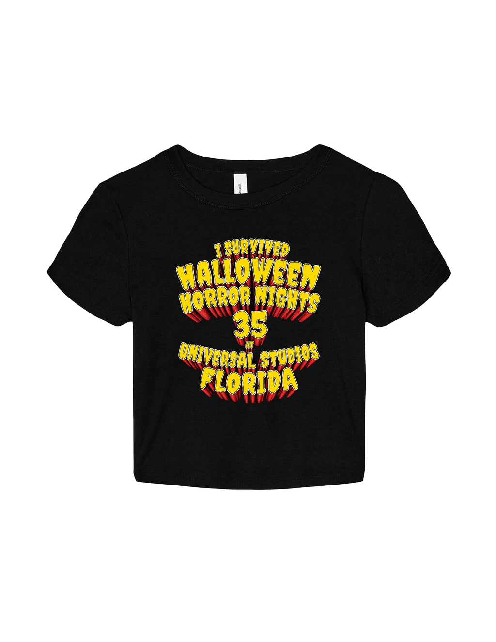 I Survived HHN 35 Playback Baby Tee