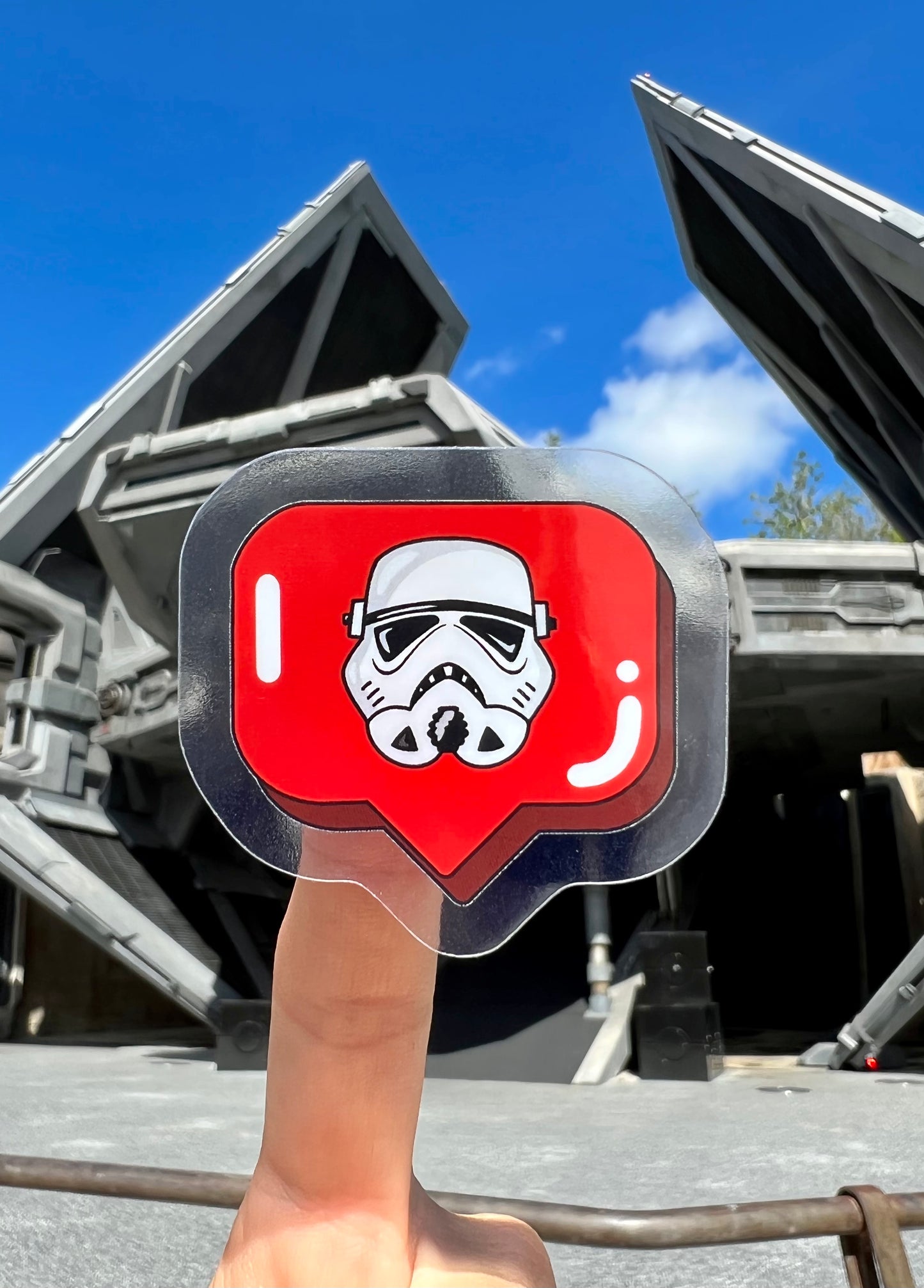 Stormtrooper Like Button Sticker