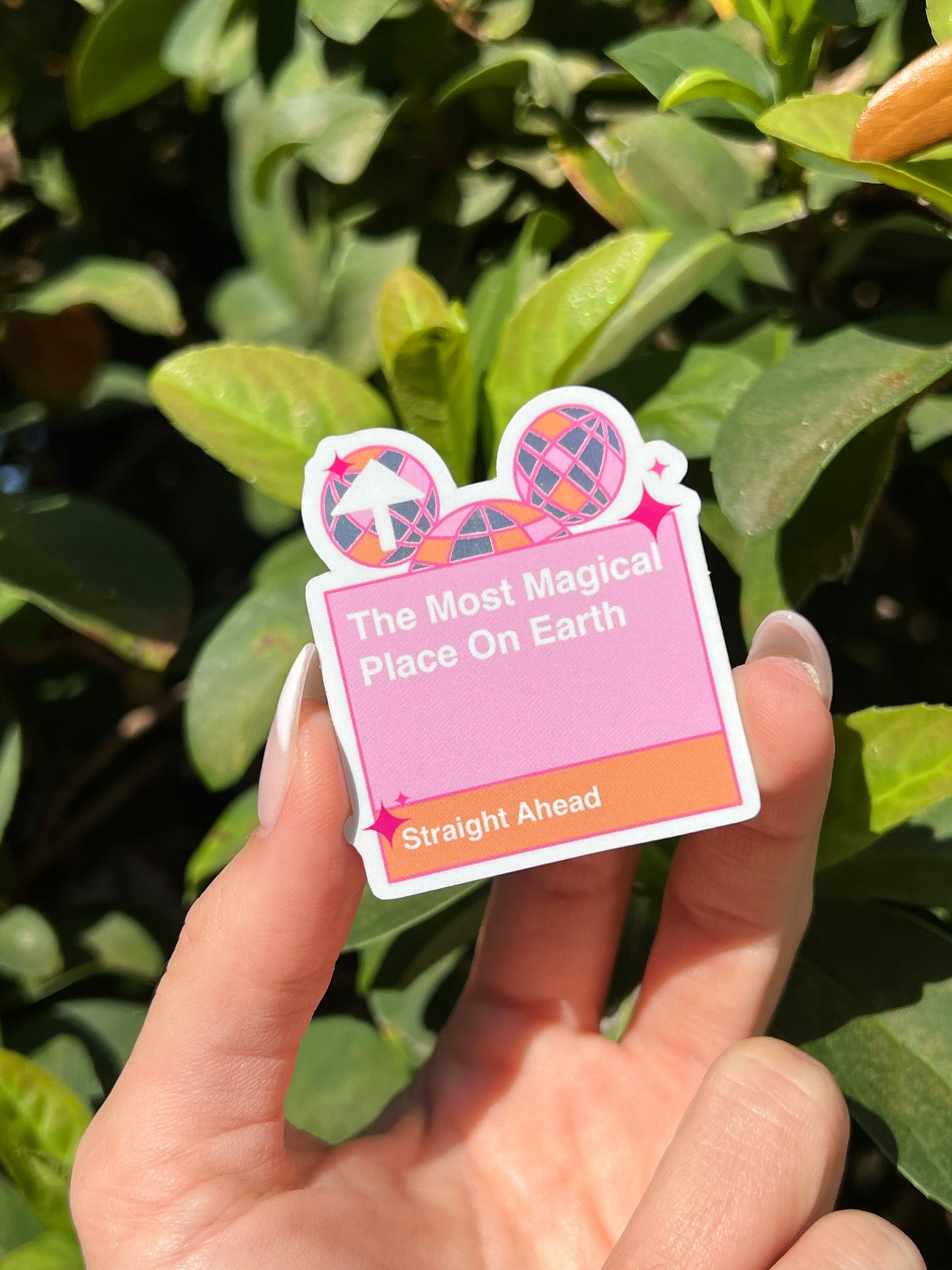 The Most Magical Place on Earth Disco Sticker