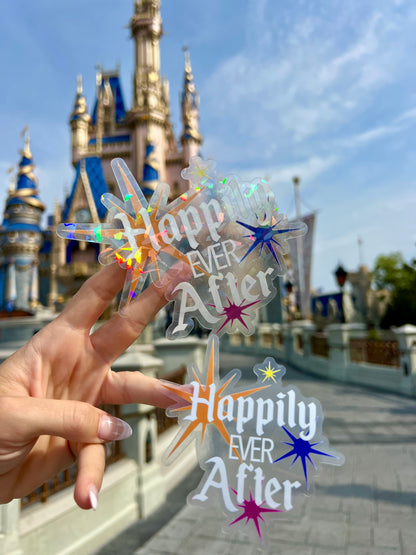 Happily Ever After Rainbow Sticker Decal